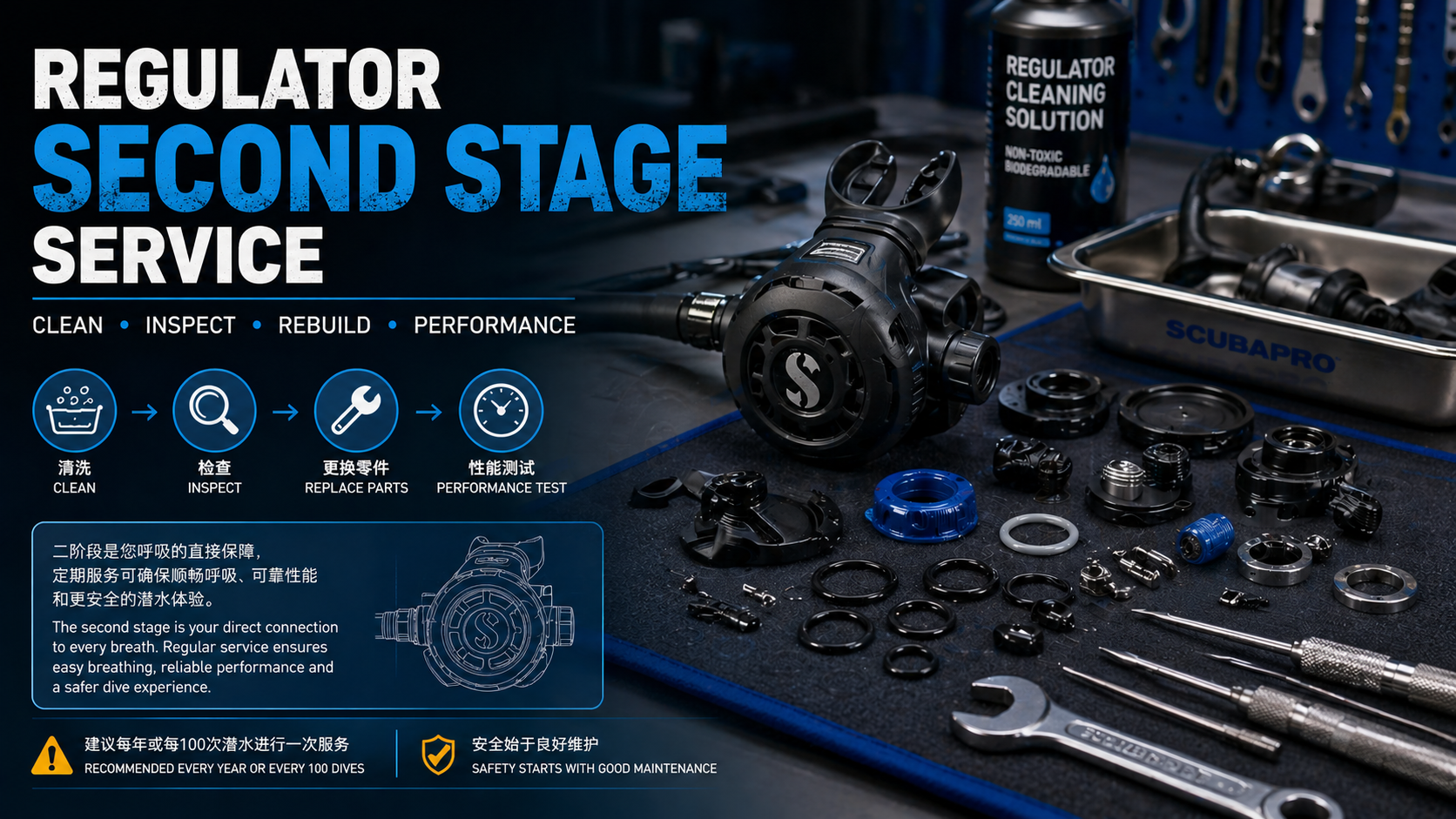 Regulator Second Stage Service