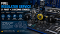 Full Regulator Service (1 First + 2 Second Stages)