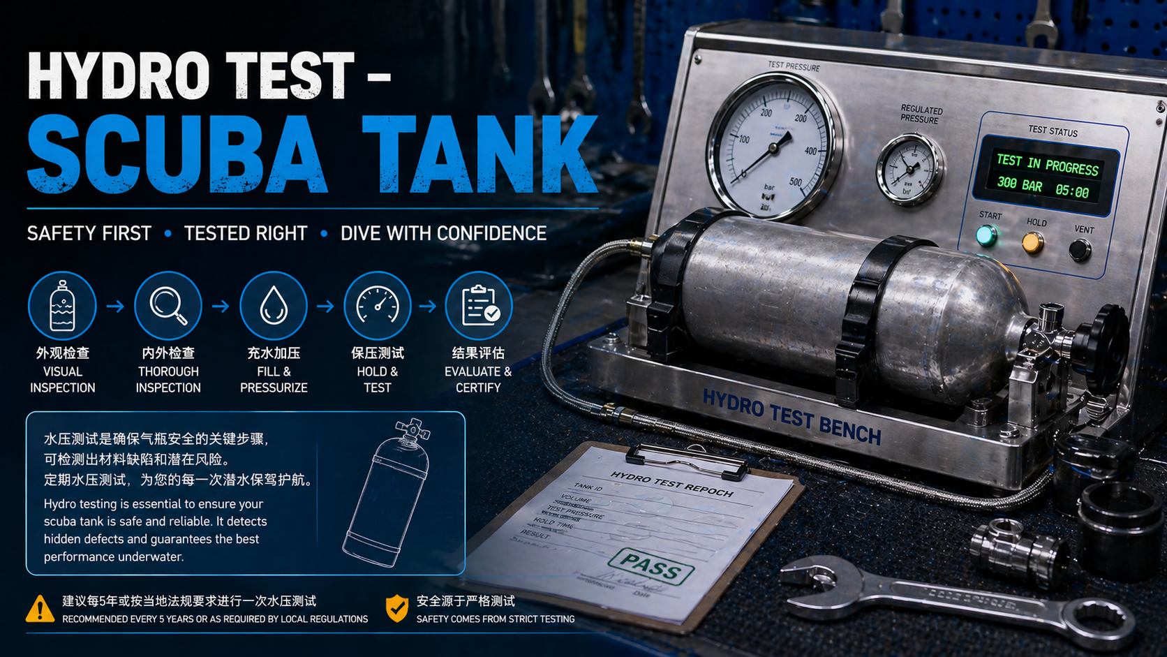 Hydro Test – SCUBA Tank