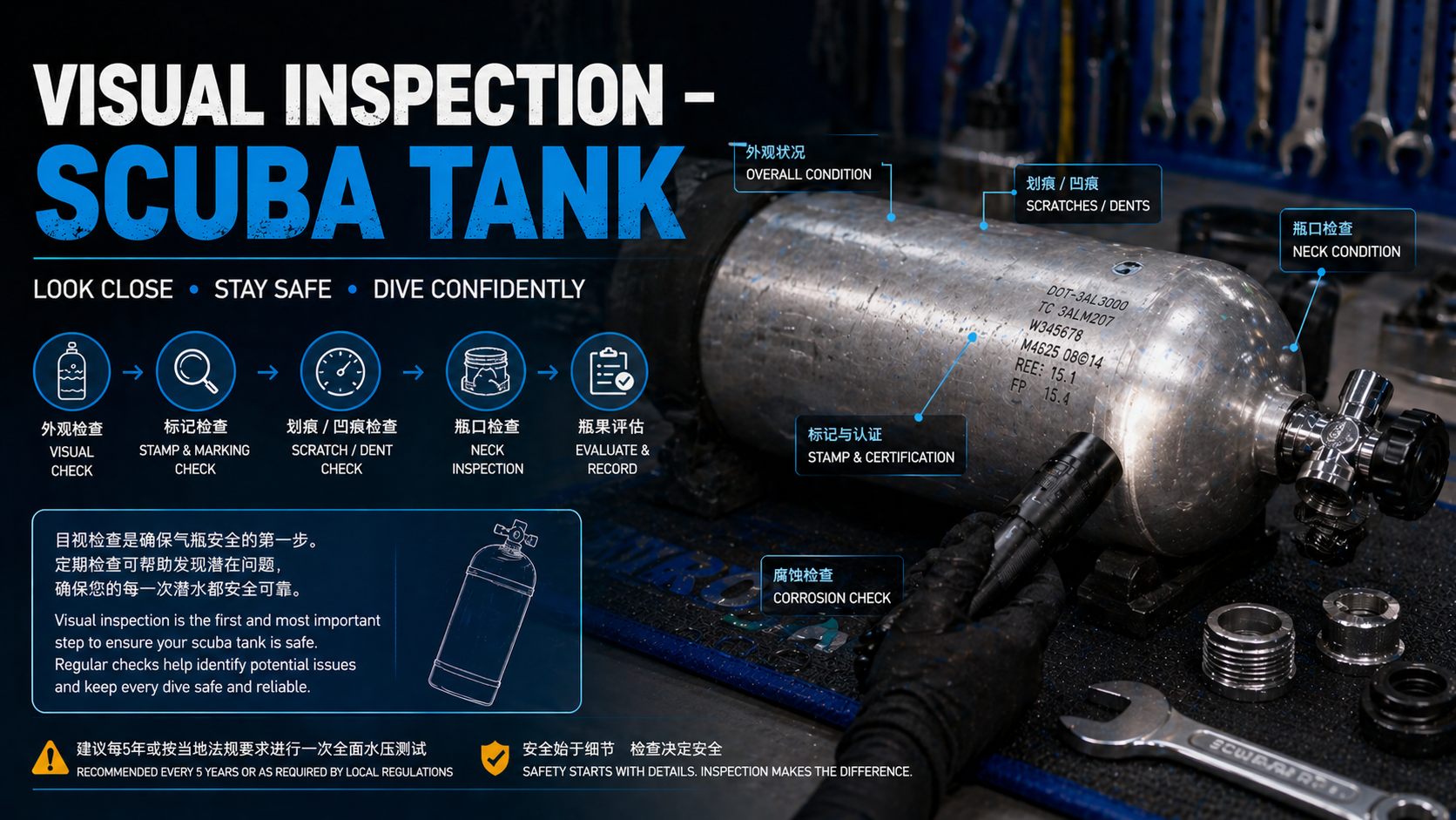 Visual Inspection – SCUBA Tank